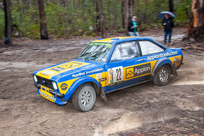 22;1975-Ford-Escort;22;30-November-2019;Alpine-Rally;Australia;C2;Ford;Gippsland;Neil-Schey;Rally;Scott-Middleton;VIC;auto;classic;historic;motorsport;racing;special-stage;vintage;wide-angle