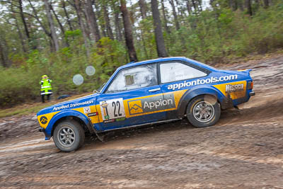 22;1975-Ford-Escort;22;30-November-2019;Alpine-Rally;Australia;C2;Ford;Gippsland;Neil-Schey;Rally;Scott-Middleton;VIC;auto;classic;historic;motorsport;racing;special-stage;vintage;wide-angle