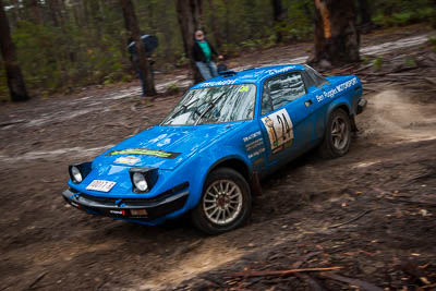 24;1980-Triumph-TR8;24;30-November-2019;Alpine-Rally;Australia;C1;Gippsland;Guy-Ruggles;Matthew-Ruggles;Rally;Triumph;VIC;auto;classic;historic;motorsport;racing;special-stage;vintage;wide-angle