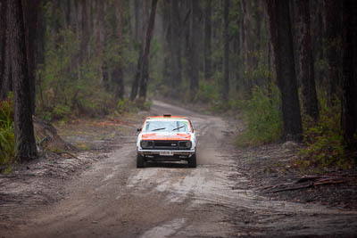 43;1975-Datsun-180B-SSS;30-November-2019;43;Alpine-Rally;Australia;Damien-Hanns;Datsun;Gippsland;P81;Rally;Stephen-Duthie;VIC;auto;classic;historic;motorsport;racing;special-stage;super-telephoto;vintage