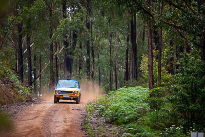 10;10;1971-Datsun-1600;30-November-2019;Alpine-Rally;Australia;CRC;Carl-Stewart;Datsun;Gippsland;Matthew-James;Rally;VIC;auto;classic;historic;motorsport;racing;special-stage;super-telephoto;vintage