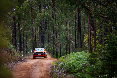 9;1977-Plymouth-Fire-Arrow;30-November-2019;9;Alpine-Rally;Australia;C2;David-Guest;Gippsland;Kade-Barrett;Plymouth;Rally;VIC;auto;classic;historic;motorsport;racing;special-stage;super-telephoto;vintage